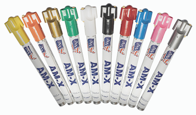 NEW 4 X Markal mark all Marker wax crayon weather/fade resistant RED & BLUE 